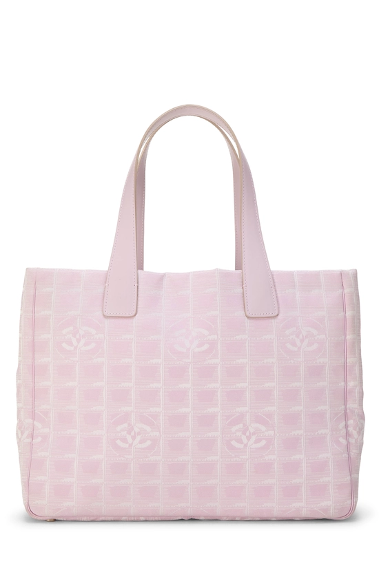 Pink Nylon Travel Line Tote Medium, , large image number 3