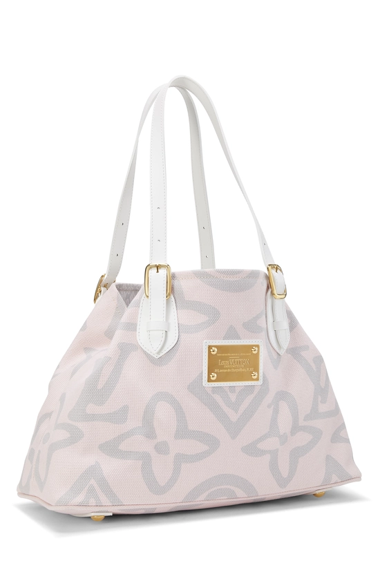 Pink Monogram Canvas Tahitienne Cabas GM, , large image number 1