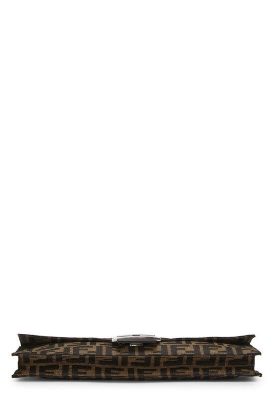 Brown Zucca Canvas Clutch, , large image number 4
