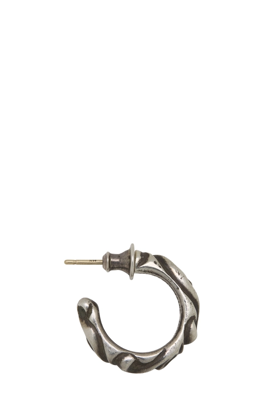 Sterling Silver Scroll Hoop Earring, , large image number 2