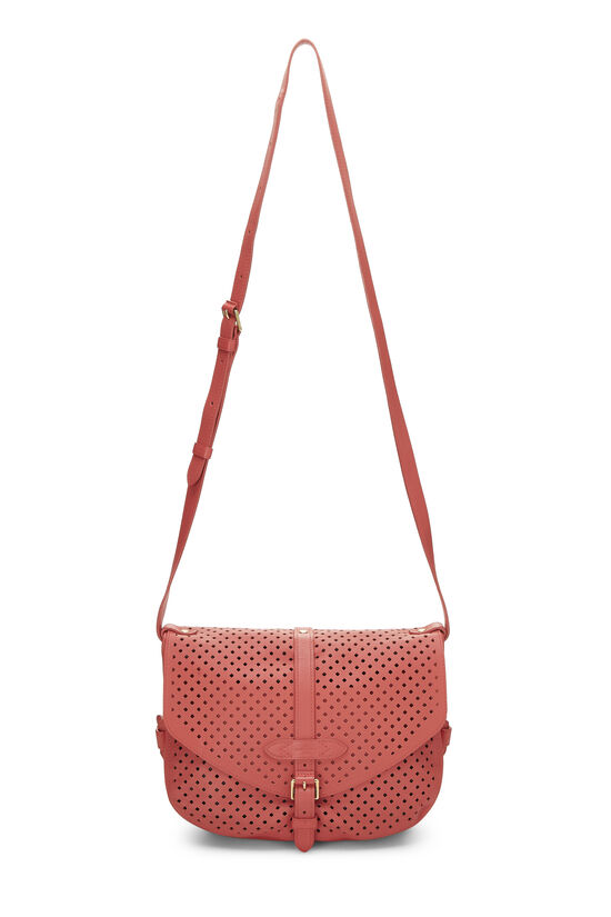 Pink Perforated Leather Saumur 30, , large image number 1