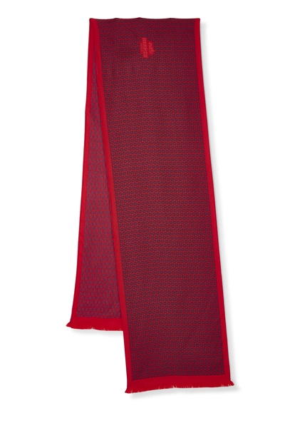 Red "H" Logo Silk Scarf