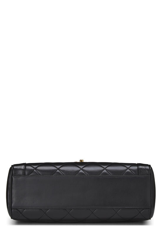 Black Quilted Lambskin Handbag, , large image number 4