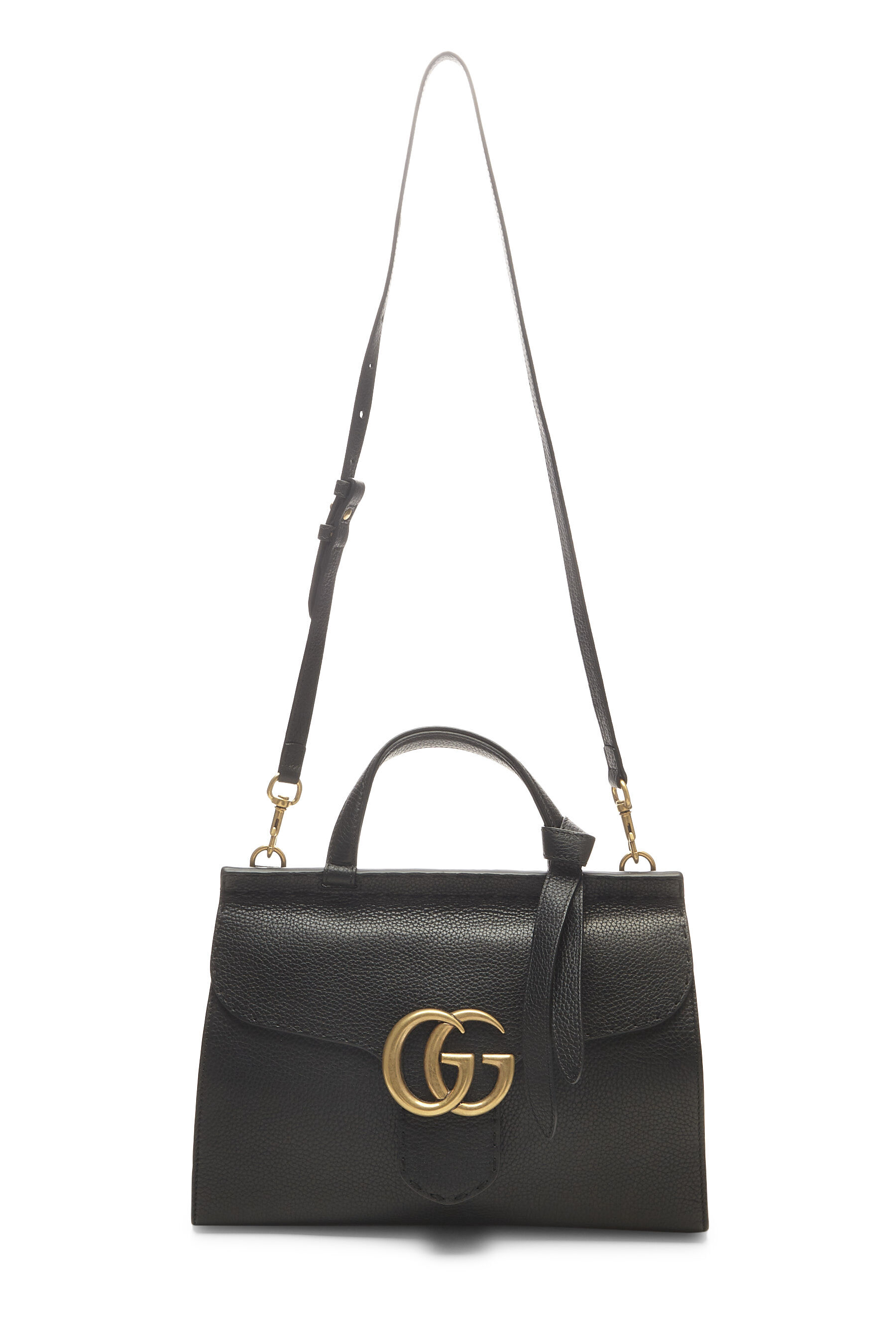 Gucci Gg Small Matelassé Leather Shoulder Bag in Black | Lyst