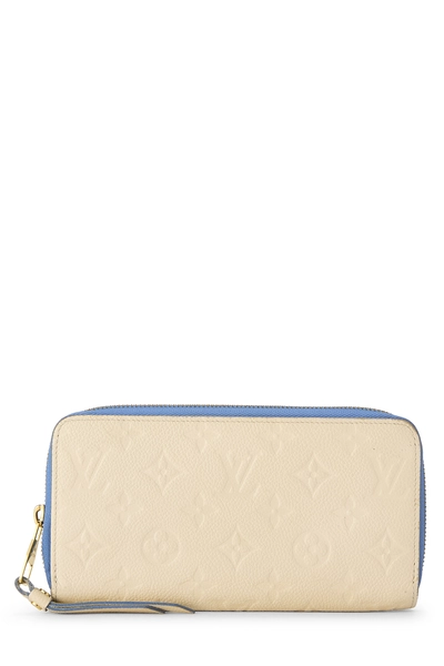 White Monogram Empreinte Zippy Continental Wallet