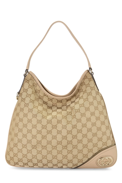 Pink Original GG Canvas Britt Hobo