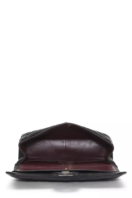 Black Quilted Caviar New Classic Double Flap Jumbo, , large image number 5