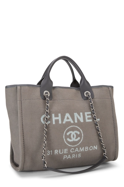 Grey Canvas Deauville Small NM, , large