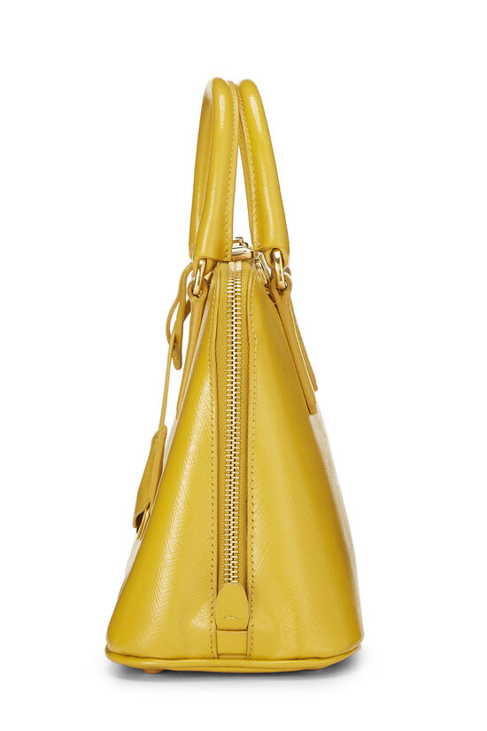 Yellow Saffiano Lux Handbag Small, , large image number 2