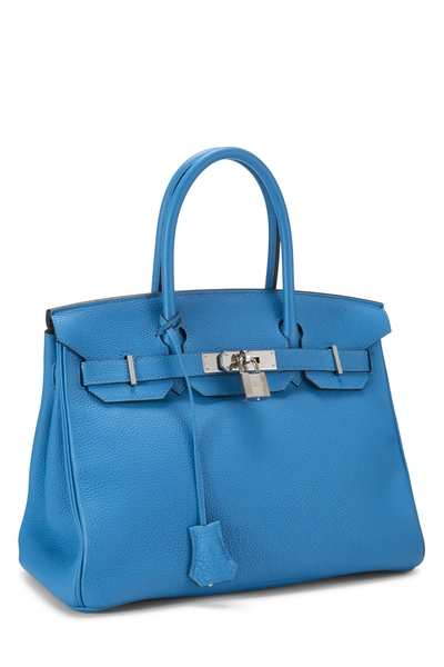 Blue Zanzibar, Malachite Togo Verso Birkin 30, , large