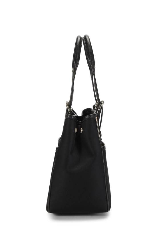 Black Nylon Check Handbag Small, , large image number 2