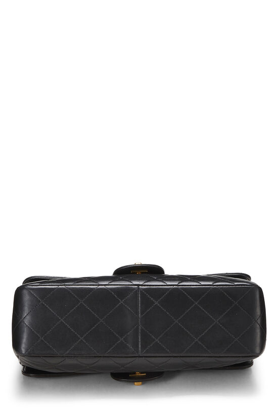 Black Quilted Lambskin Double Sided Classic Flap Medium, , large image number 5