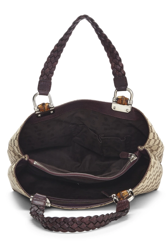 Original GG Canvas Bamboo Bar Tote, , large image number 5