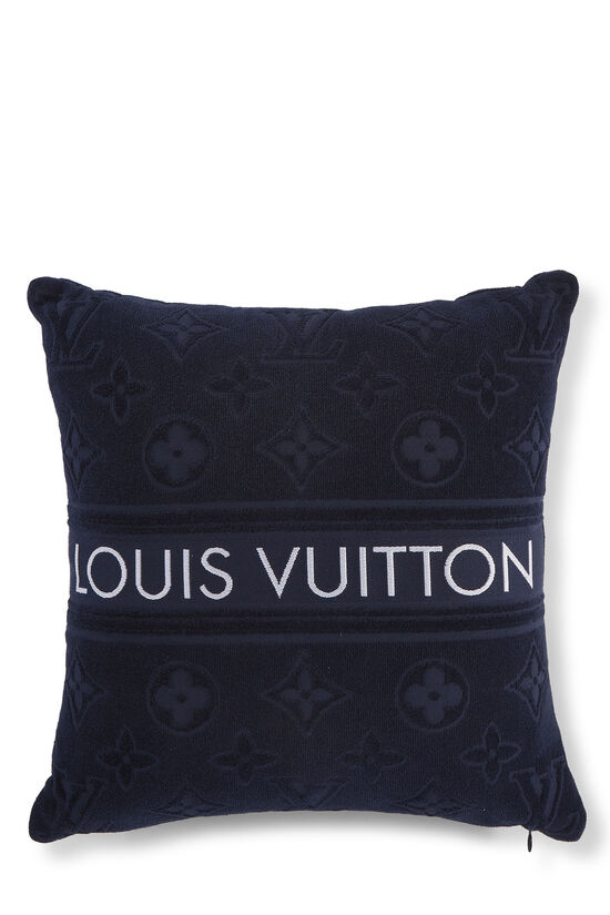 Louis Vuitton Blue Monogram Terry Cloth Pillow QJHDTZ4RBB000