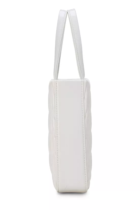 White Nappa Convertible Top Handle Bag, , large image number 2
