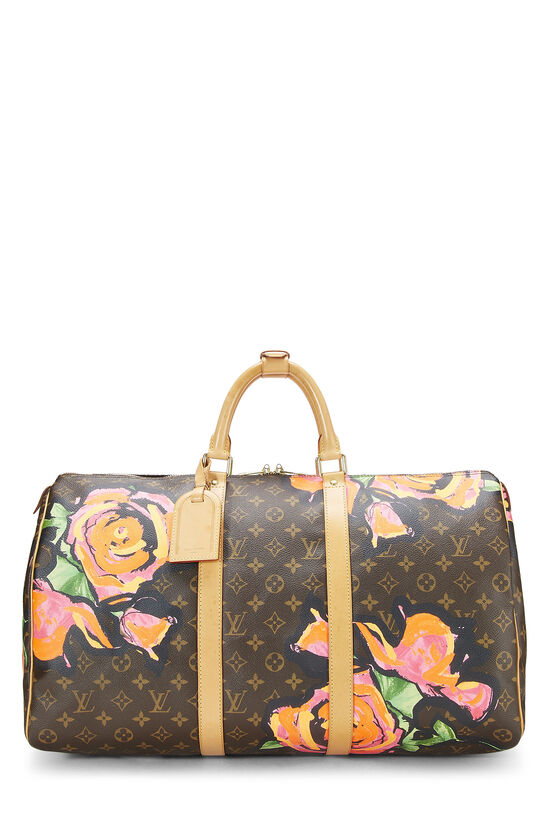 Stephen Sprouse x Louis Vuitton Monogram Roses Keepall 50, , large image number 0