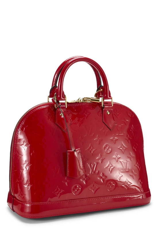 Red Monogram Vernis Alma PM NM, , large image number 1