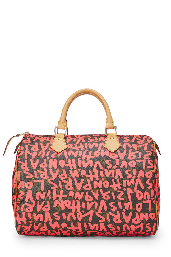 Stephen Sprouse x Louis Vuitton Monogram Pink Graffiti Speedy 30, , large image number 4
