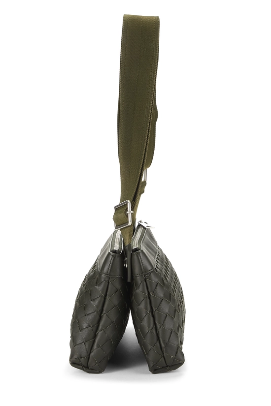 Green Intrecciato Leather Duo Crossbody Bag, , large image number 2