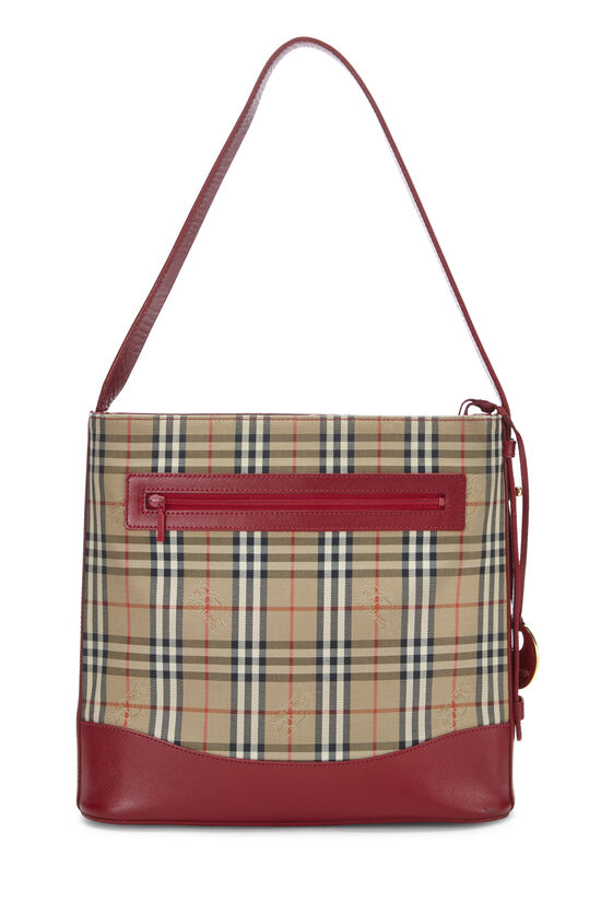 Red Haymarket Check Canvas Shoulder Bag Small, , large image number 3