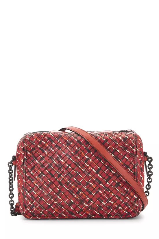 Red Calfskin Printed Camera Bag, , large image number 3