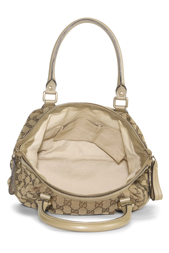 Gold Original GG Canvas Sukey Zip Handbag Large, , large image number 5