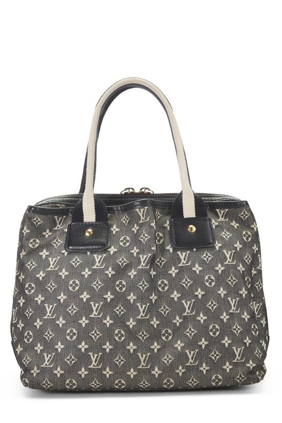 Navy Monogram Mini Lin Sac Mary Kate, , large image number 3