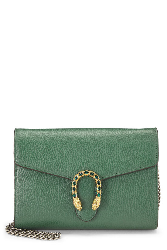 Green Leather Dionysus Wallet on Chain (WOC)