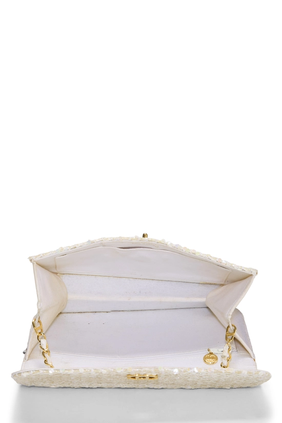 White Sequin Half Flap Medium, , large image number 5