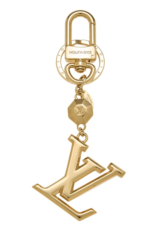 Gold Monogram Facettes Key Holder, , large image number 0