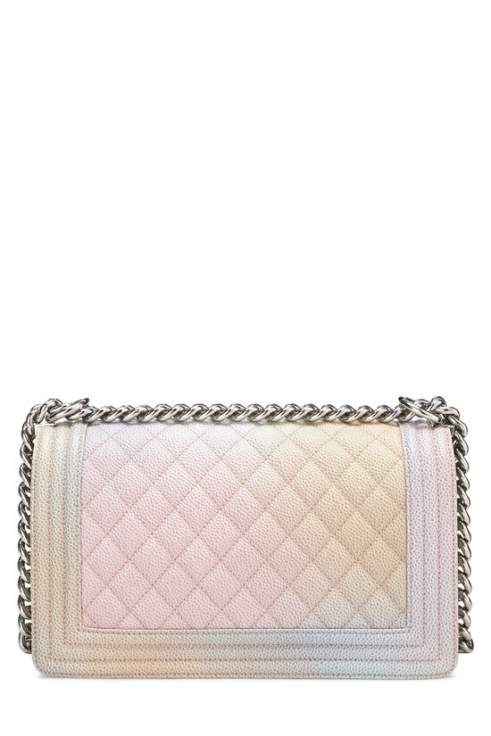 Chanel 2018 Rainbow Medium Boy Bag - Pink Shoulder Bags, Handbags