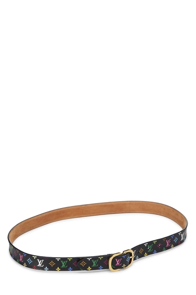Takashi Murakami X Louis Vuitton Black Monogram Multicolore Ceinture 85, , large