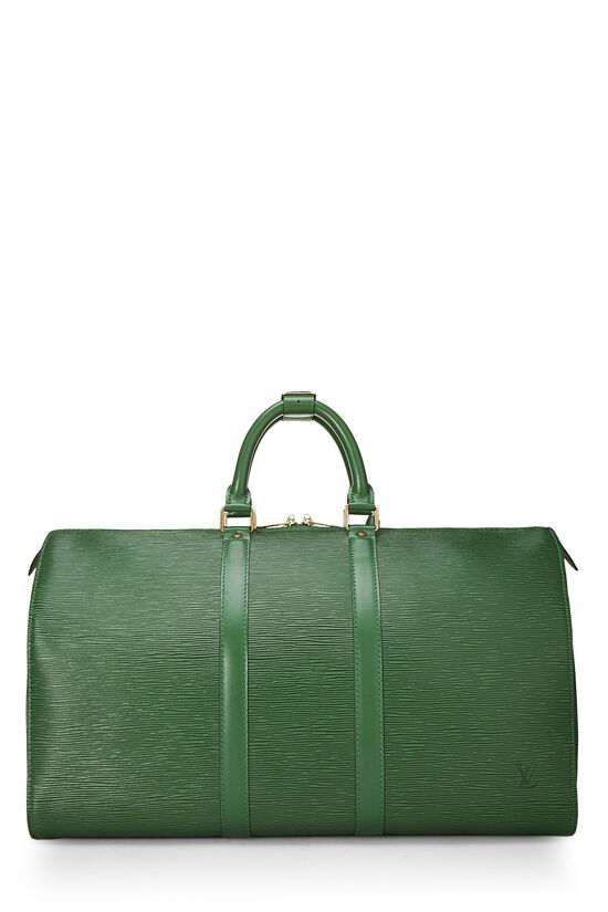 Louis Vuitton Borneo Green Epi Keepall 50 QJB0GJ10GB016