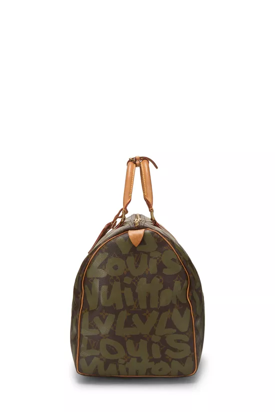 Stephen Sprouse x Louis Vuitton Green Monogram Graffiti Keepall 50, , large image number 2