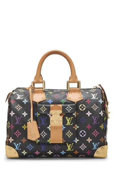 Takashi Murakami x Louis Vuitton Black Monogram Multicolore Speedy 30