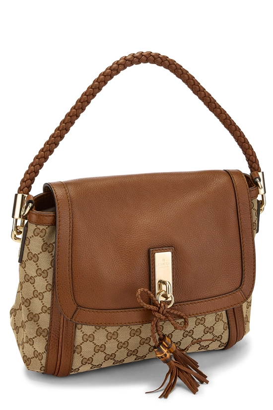 Brown Original GG Canvas Bella Shoulder Bag, , large image number 1