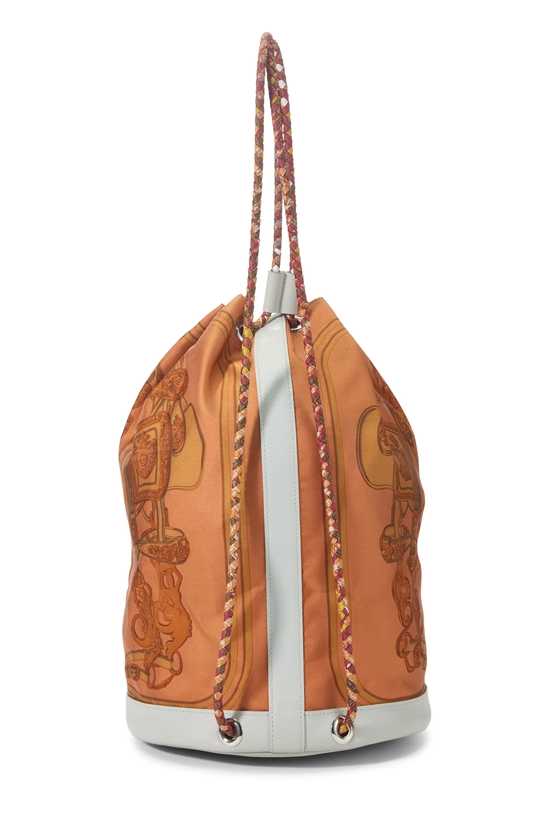 Orange & Multicolor Silk "Brides de Gala" Soie-Cool 22, , large image number 2