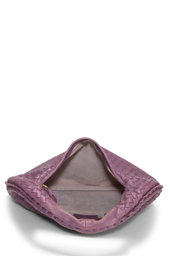Purple Intrecciato Veneta Hobo Medium, , large image number 5