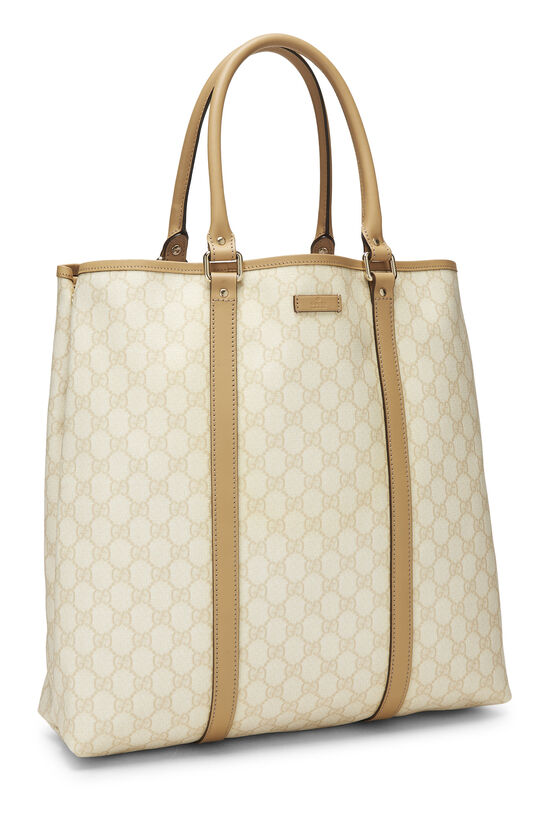 Beige GG Supreme Canvas Plus Tote, , large image number 1