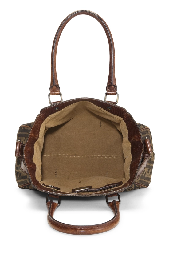 Brown Zucca Canvas Bag Du Jour Small, , large image number 5