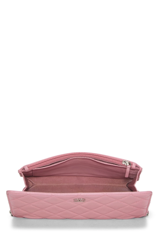 Pink Lambskin Classic Quilted Wallet on Chain (WOC), , large image number 5
