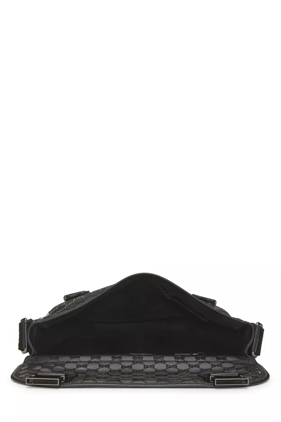 Black GG Imprime Buckle Flap Messenger, , large image number 5