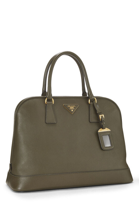 Green Saffiano Dome Tote, , large image number 1