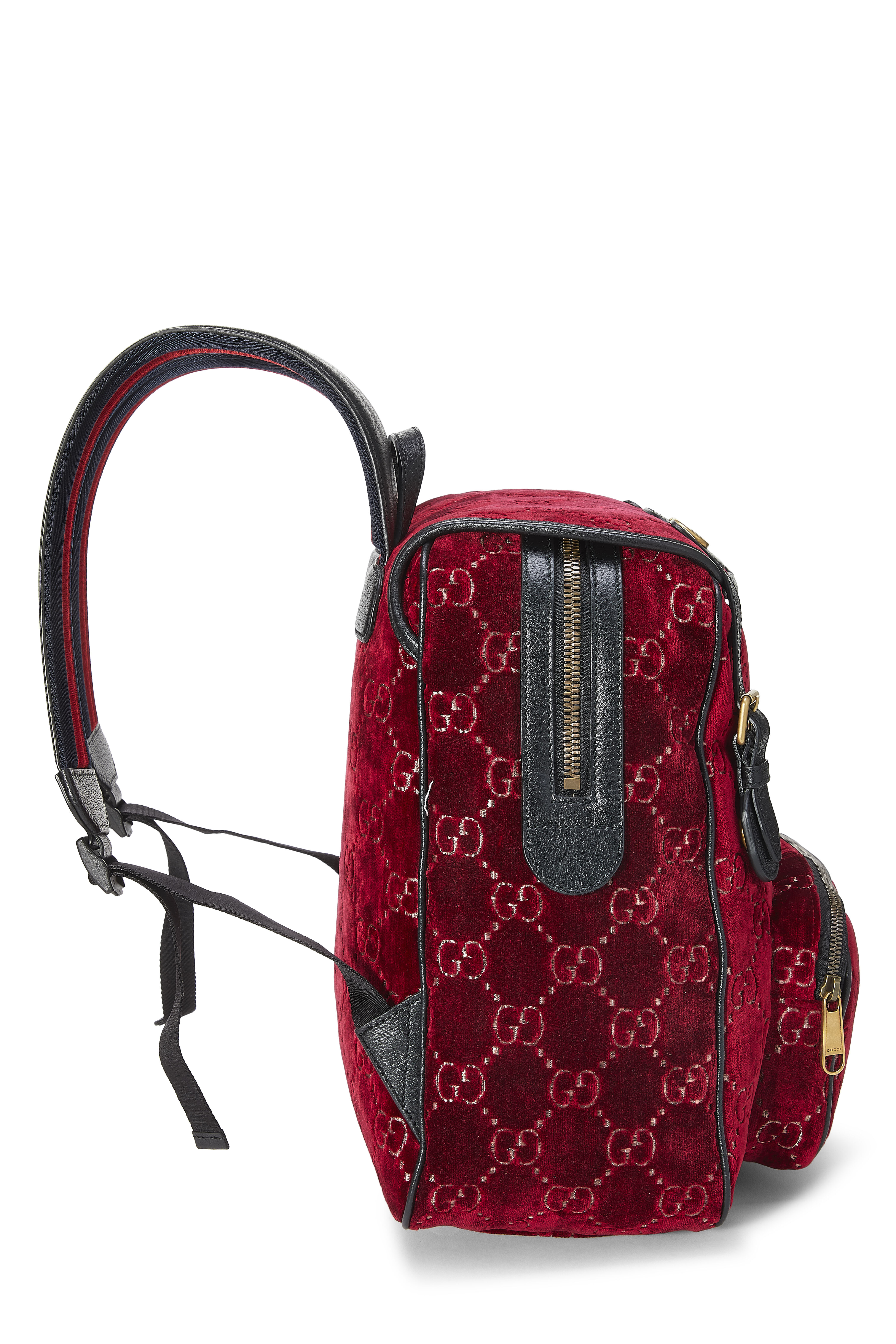 Replica Gucci Blue Small GG Velvet Backpack