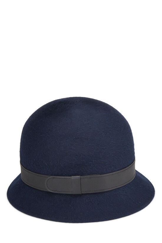 Navy Felt Cloche Hat, , large image number 0