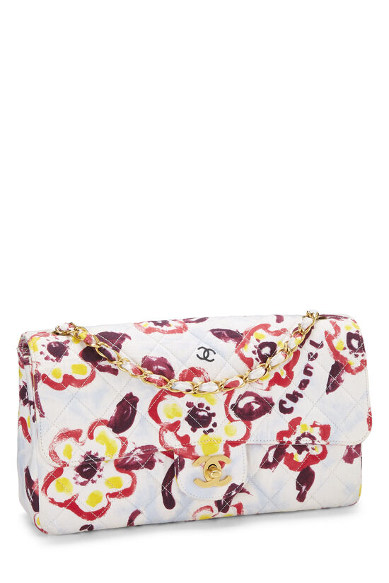 Chanel Multicolor Fabric Half Flap Bag Medium Q6B0273HM0002