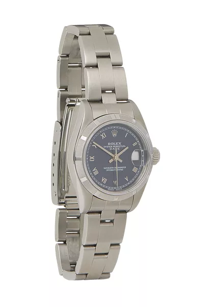 Blue & Stainless Steel Roman Dial Date 69190 26mm
