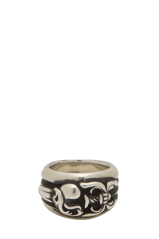Sterling Silver Heart & Dagger Ring, , large image number 1