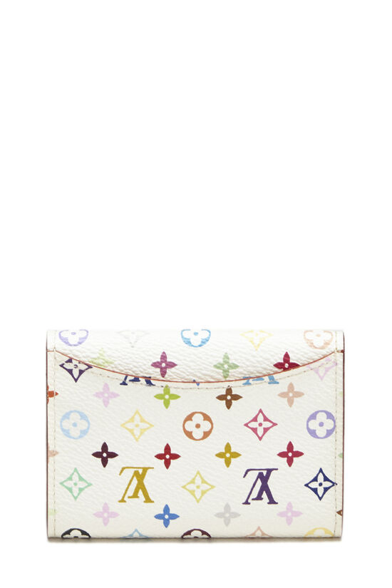 Takashi Murakami x Louis Vuitton White Monogram Multicolore Porte Monnaie Cosy, , large image number 3
