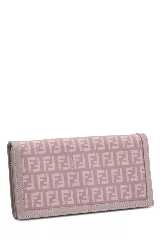 Purple Zucchino Canvas Long Wallet, , large image number 1